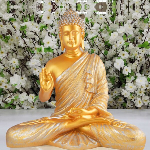 Buddha Idol Statue Showpiece Gift Gifting Item Polystone Home Decor Decoration